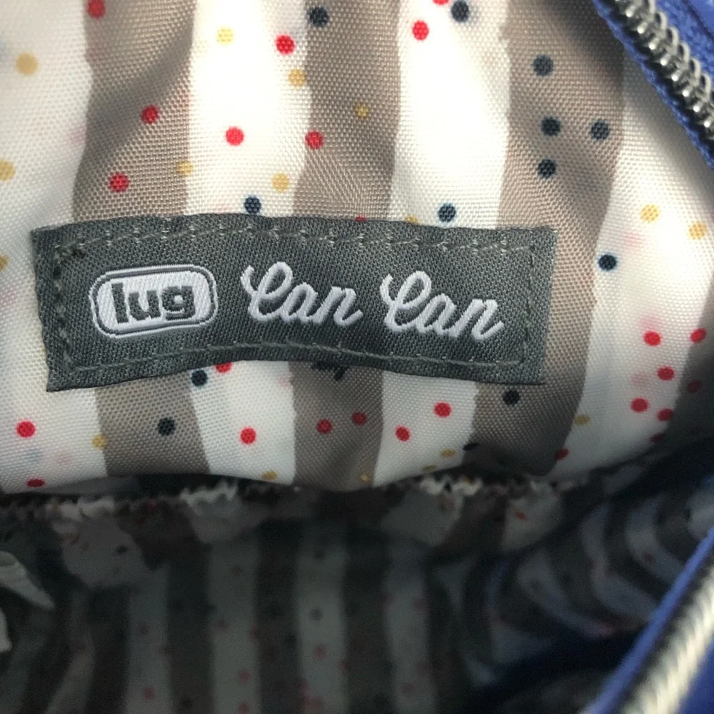 Lug Can Can Quilted Blue Floral Convertible Crossbody Bag NWT